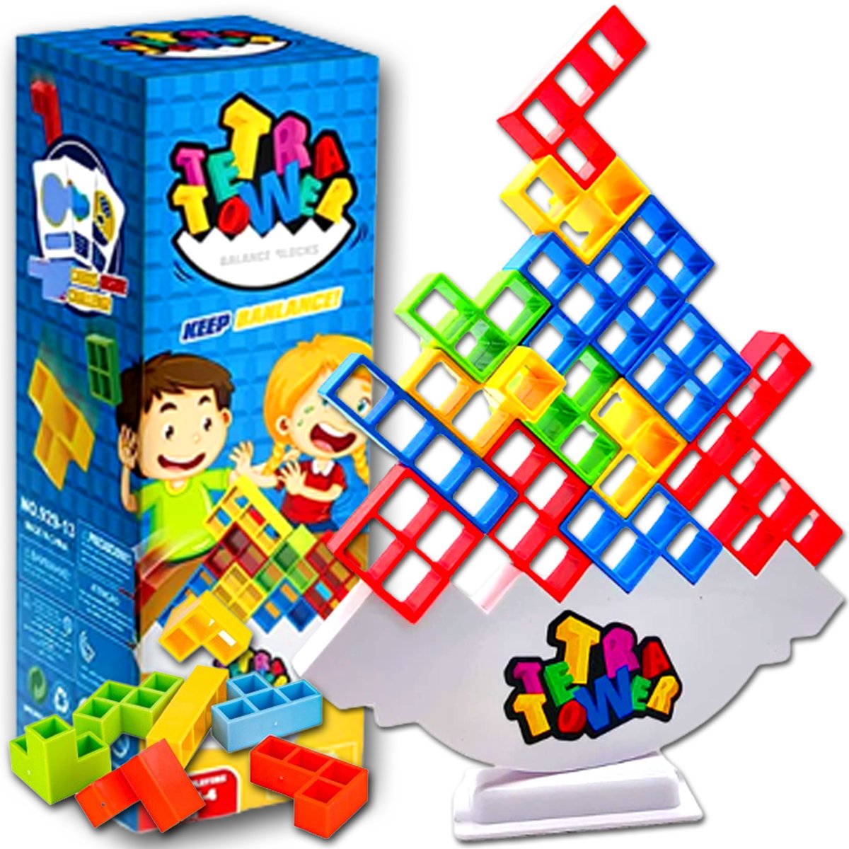Gra Układanka Edukacyjna TETRIS Wieża Tetra Tower Zabawka Zręcznościowa