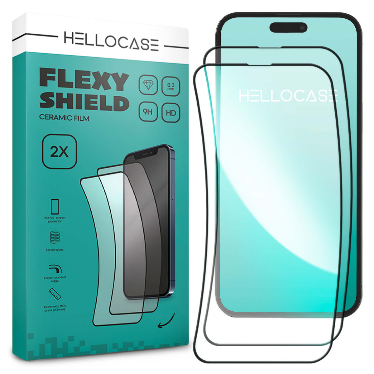2 SZTUKI | FOLIA OCHRONNA DO SAMSUNG GALAXY A13 5G SZKŁO PEŁNE 5D 9H FLEXY