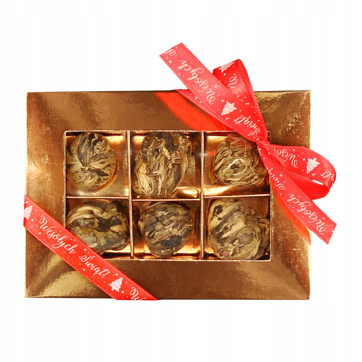 Zestaw herbat kwitnących Bombonierka Świąteczna 6