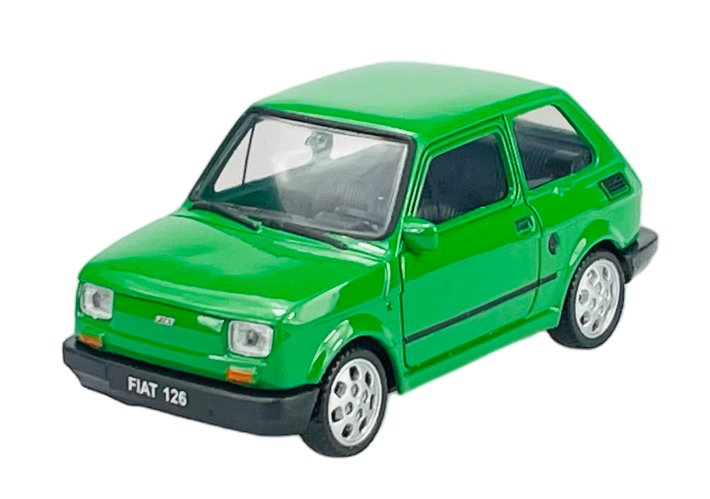 WELLY FIAT 126P ZIELONY 1:43 SAMOCHÓD NOWY METALOWY MODEL