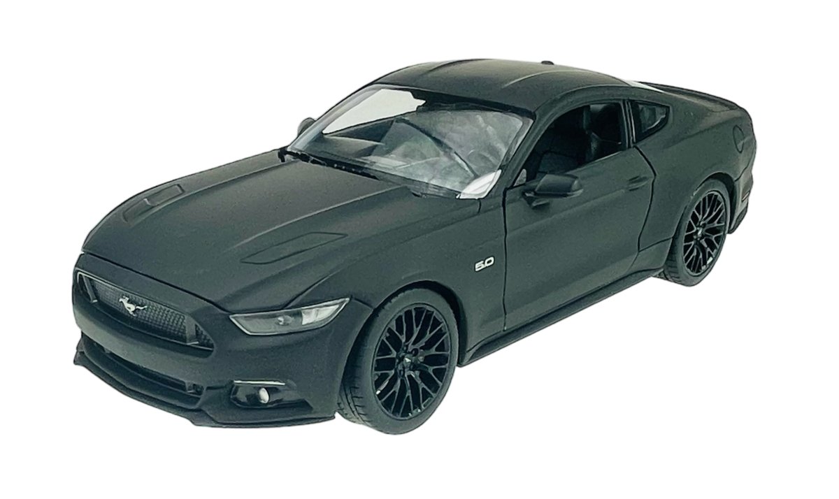 WELLY 2015 FORD MUSTANG GT CZARNY MAT 1:24 SAMOCHÓD NOWY METALOWY MODEL