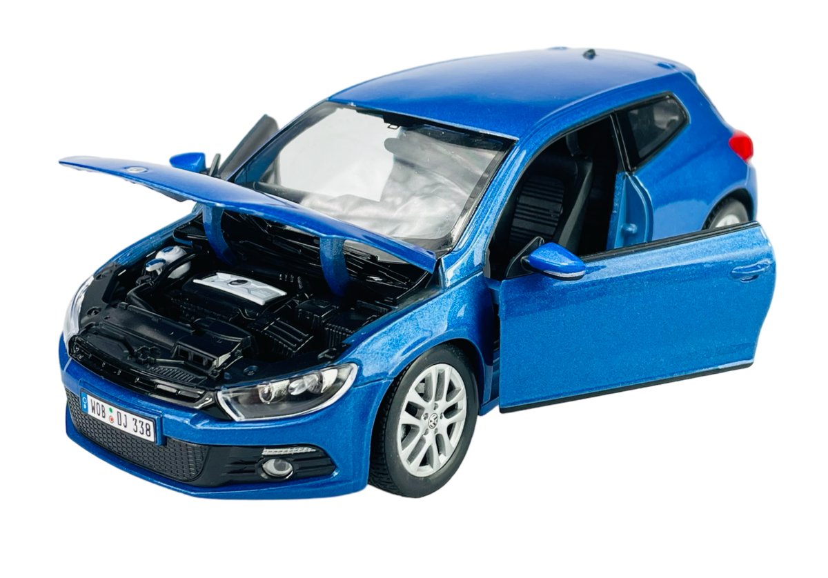 WELLY VW VOLKSWAGEN SCIROCCO NIEBIESKI 1:24 SAMOCHÓD NOWY METALOWY MODEL