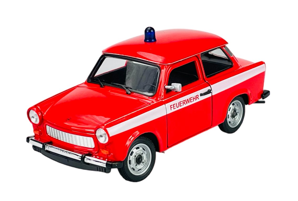 WELLY TRABANT 601 STRAŻ POŻARNA 1:24 SAMOCHÓD NOWY METALOWY MODEL