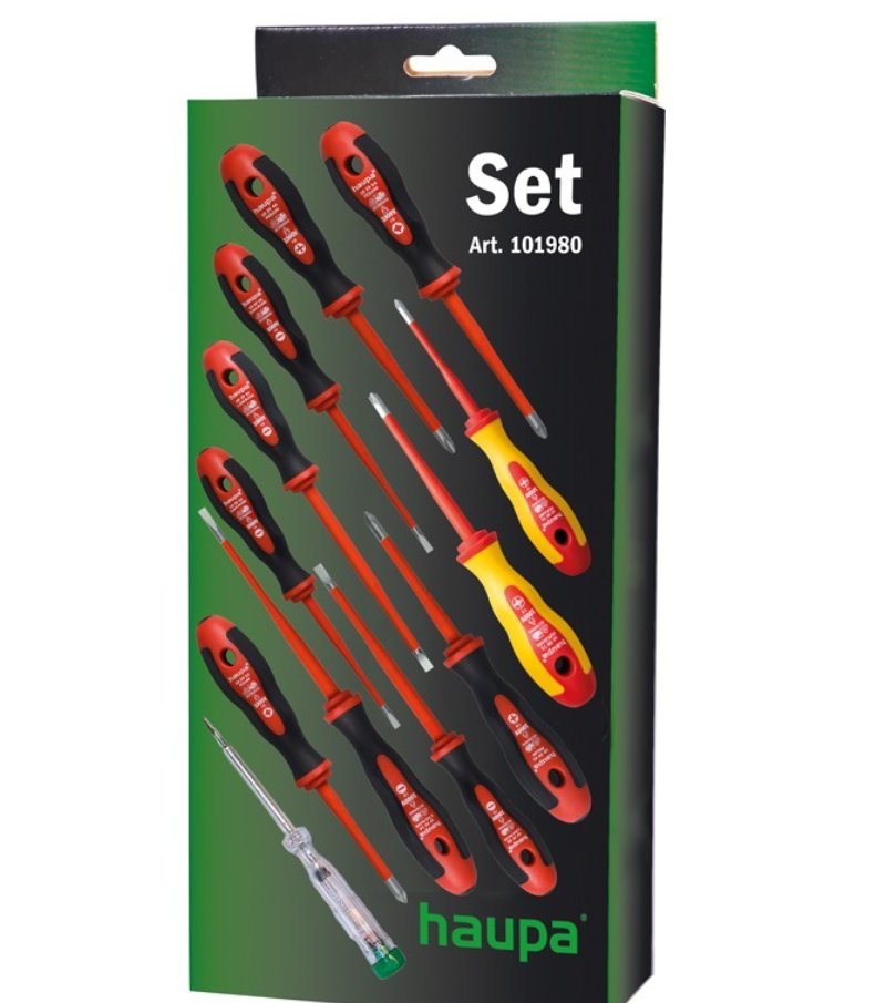 HAUPA 102980 Zestaw śrubokrętów VDE Slim Plus