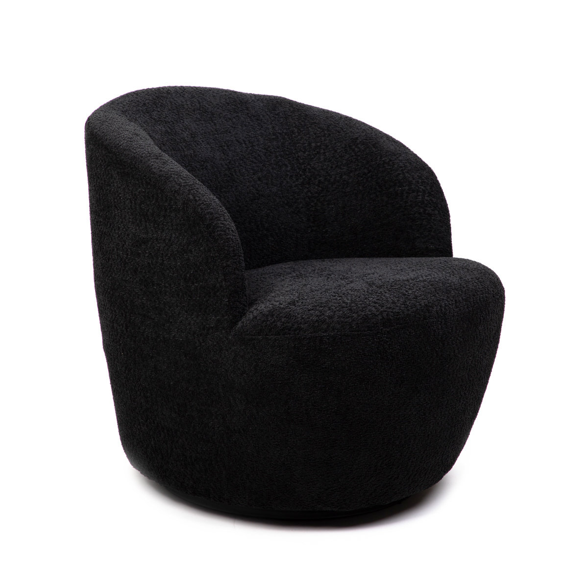 Fotel SVINGEN obrotowy czarny 65.5x77x69cm