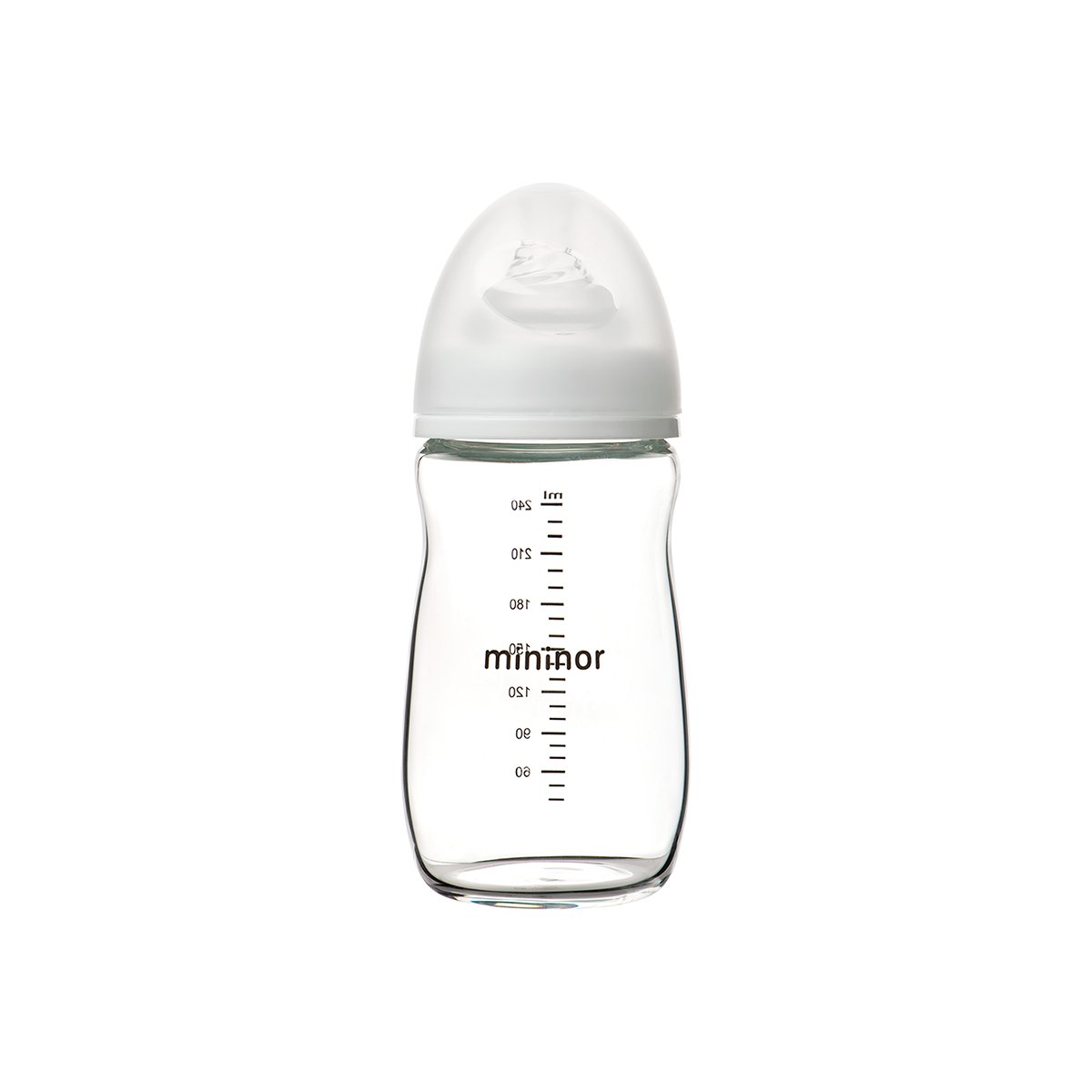 MININOR BUTELKA SZKLANA 240 ML 0M+
