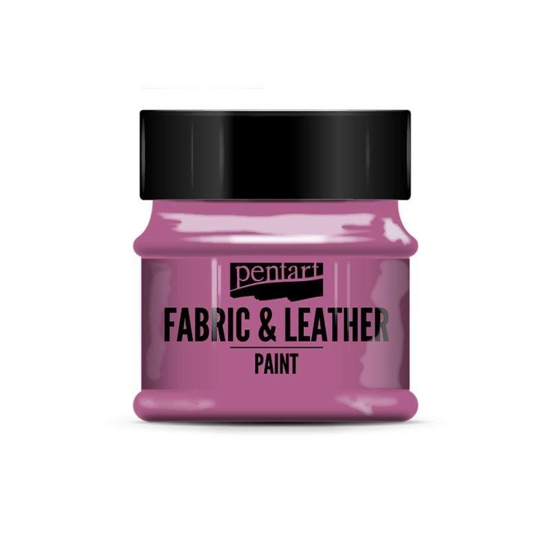Farba do tkanin i skór magenta 50ml      Pentart