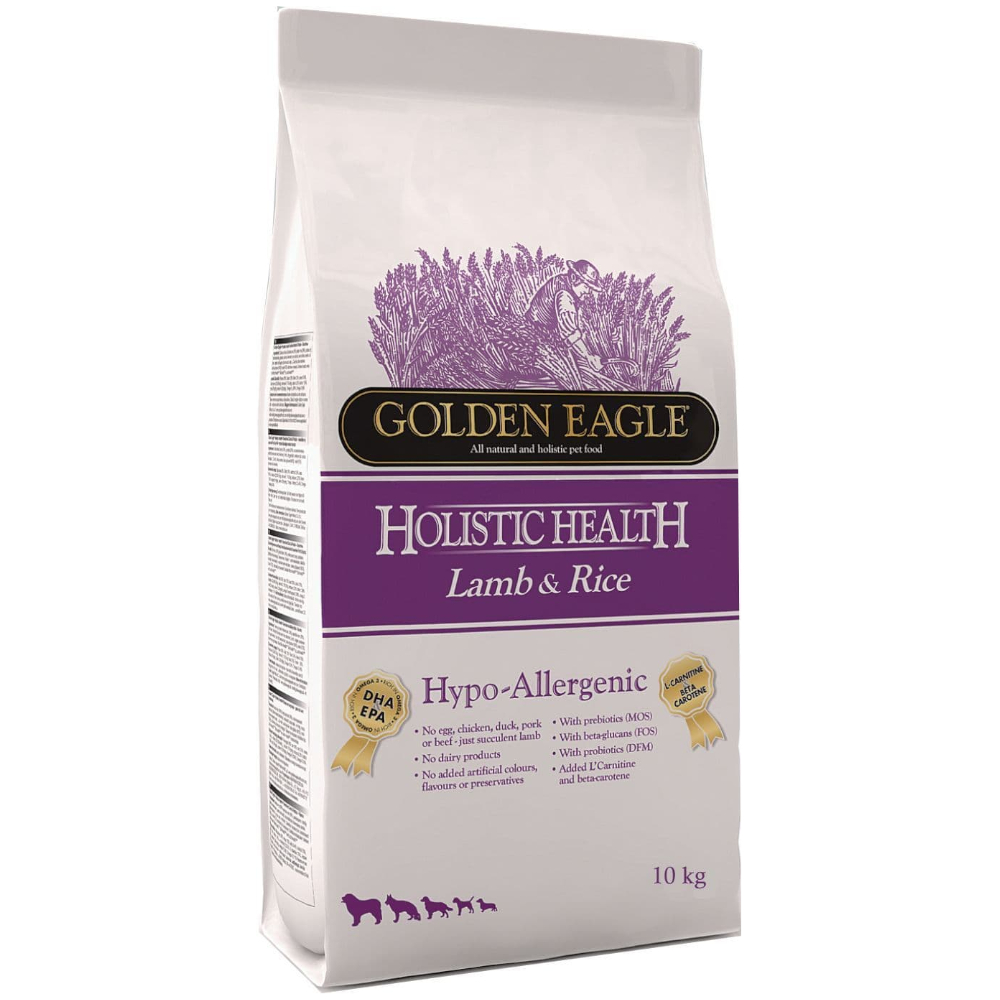 Golden Eagle Hypoallergen Krokiety z jagnięciną i ryżem dla psów - 10 kg