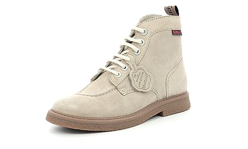 Kickers Legendary, botki mieszane, beżowy, 39 EU