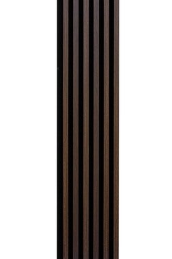 Panel lamelowy na filcowym podkładzie WOODLINE 2700x300 dąb ciemny, tło czarne