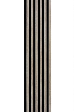 Panel lamelowy na filcowym podkładzie WOODLINE 2700x300 dąb sonoma, tło czarne