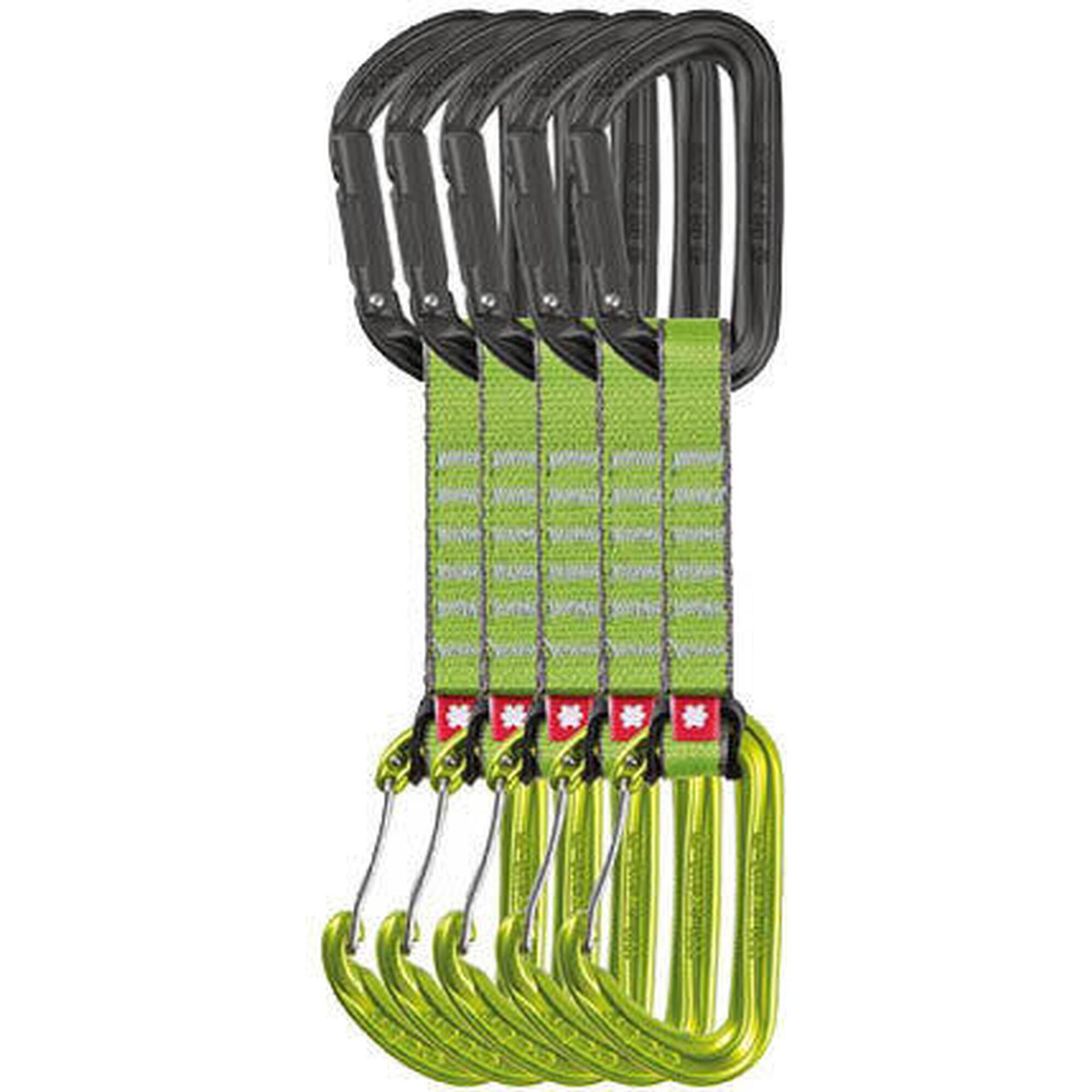 Ocun Hawk QD Combi PA Quickdraw 16mm 10 cm 5 sztuk, green 2020 Ekspresy wspinaczkowe 4075-Green