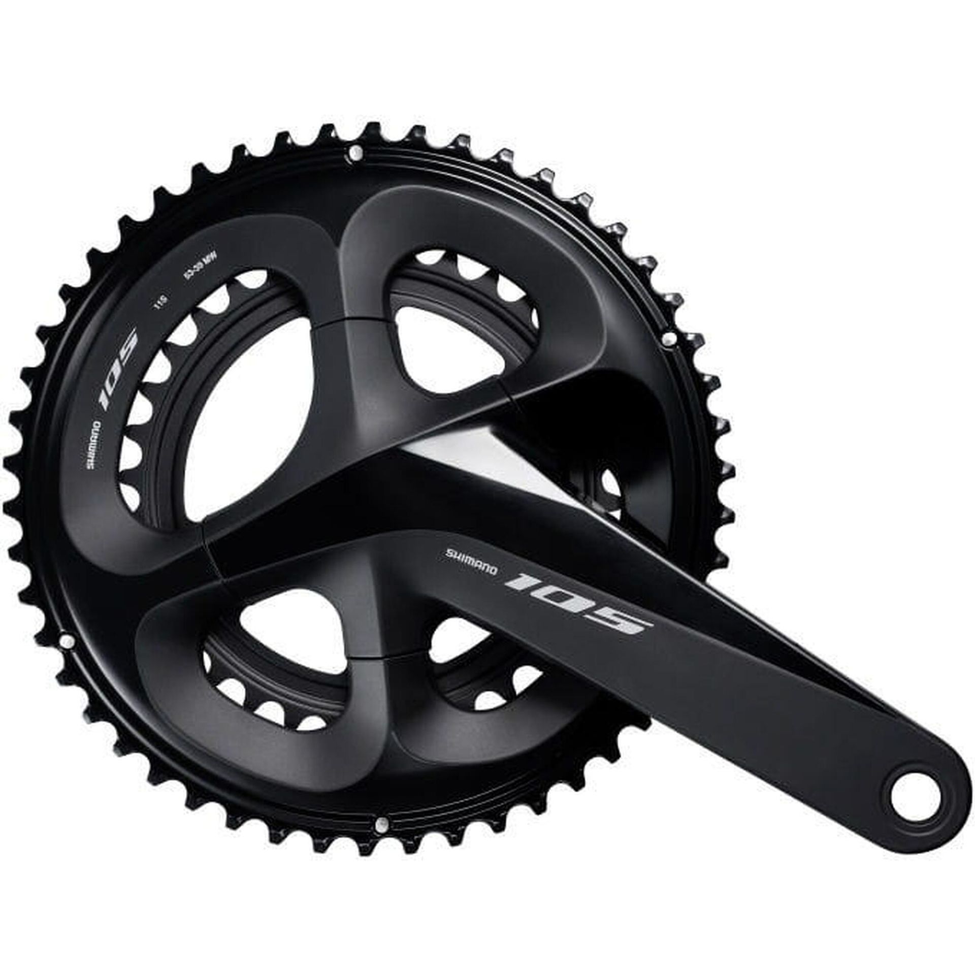 SHIMANO Mechanizm korbowy 105 FC-R7000 czarny / Długość: 172,5 mm / Stopniowanie: 50-34 IFCR7000DX04L