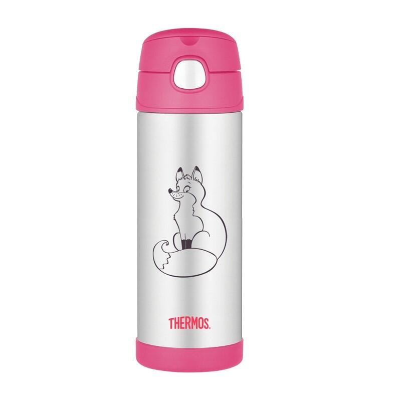 Thermos Termos dziecięcy ze słomką 470 ml różowy 120023