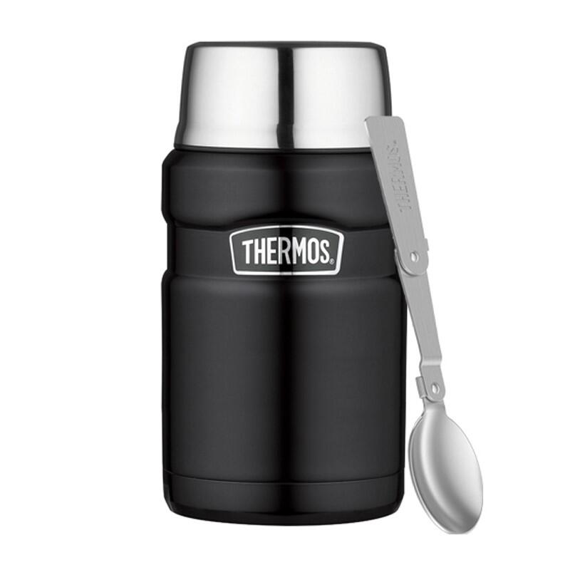 Thermos Termos na jedzenie 710 ml z łyżką czarny mat 173053