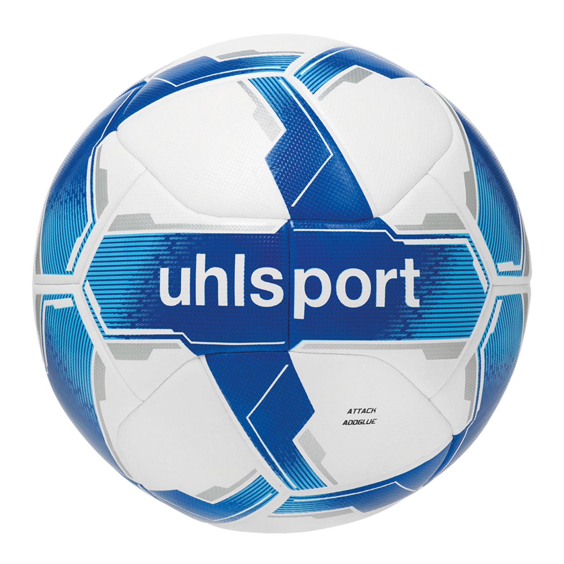 Piłka do piłki nożnej uhlsport Attack Addglue white/royal/blue rozmiar 4 WYSYŁKA W 24H 30 DNI NA ZWROT