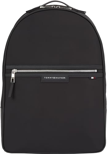 Tommy Hilfiger Męski TH Urban nylonowy plecak, czarny, jeden rozmiar, Czarny, rozmiar uniwersalny