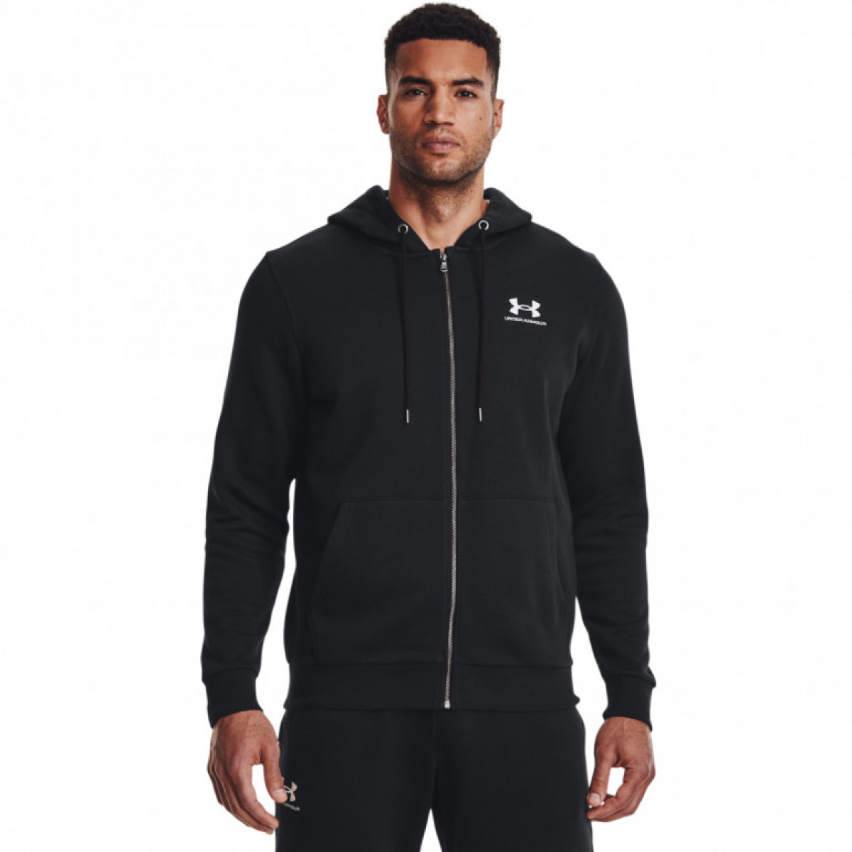 Męska bluza dresowa rozpinana z kapturem Under Armour UA Essential Fleece FZ Hood - UNDER ARMOUR