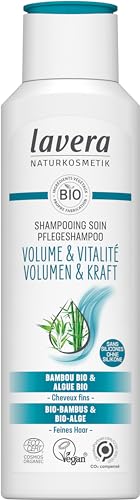 Lavera Volume & Vitality szampon - objętość i witalność - pielęgnacja włosów - kosmetyki naturalne - wegańskie - certyfikowane, 250 ml