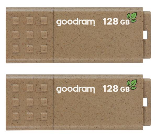GoodRam UME3 Eco Friendly Dwupak 2x128GB USB 3.2 Brązowy UME3-1280EFR11-2P