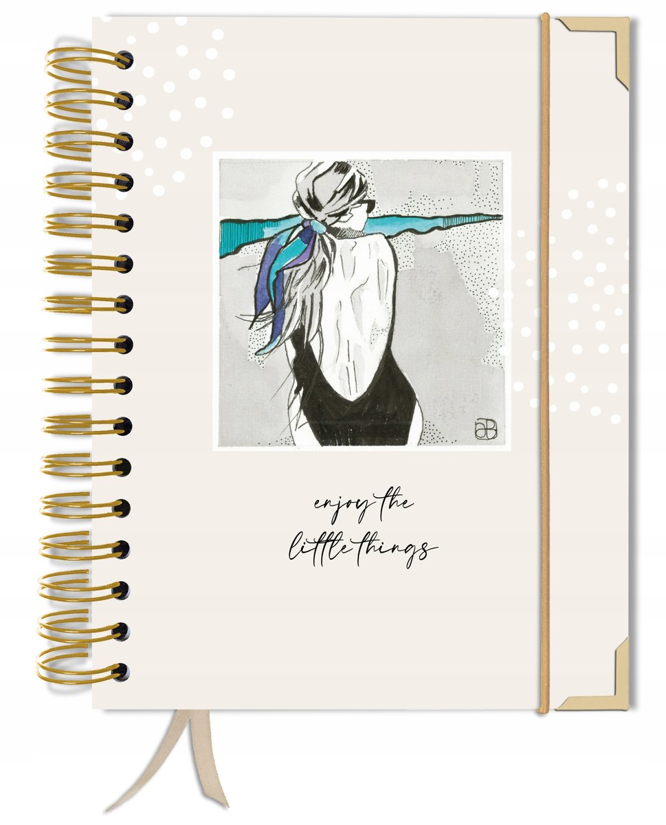 Bujo Bullet journal 180 stron zeszyt A5+ w kropki pamiętnik