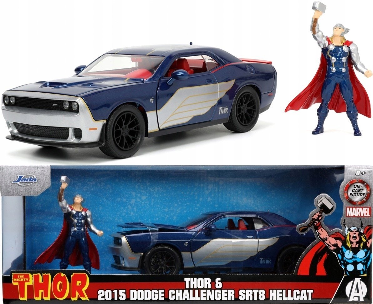 Dodge Challenger SRT Hellcat THOR MARVEL JADA 1:24