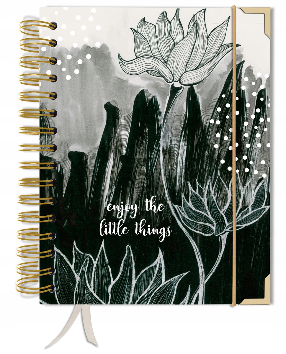 Bullet journal 180 stron notes planer zeszyt A5+ w kropki