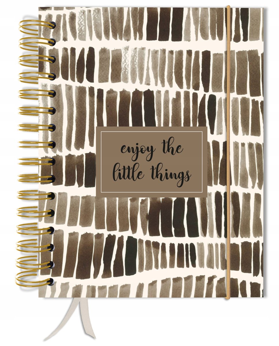 Bullet journal 180 stron notatnik pamiętnik A5+ kropki gumka