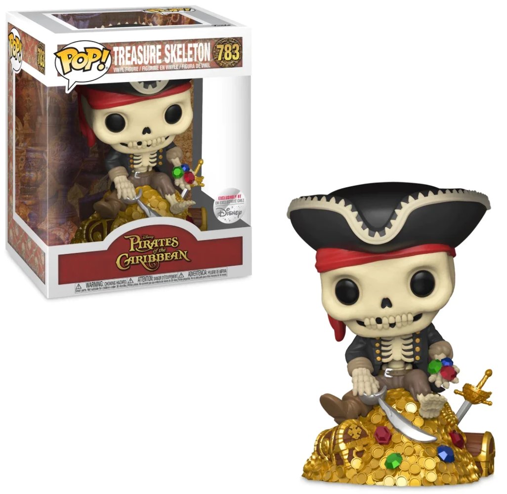 funko pop! disney pirates of the caribbean skeleton on treasure chest