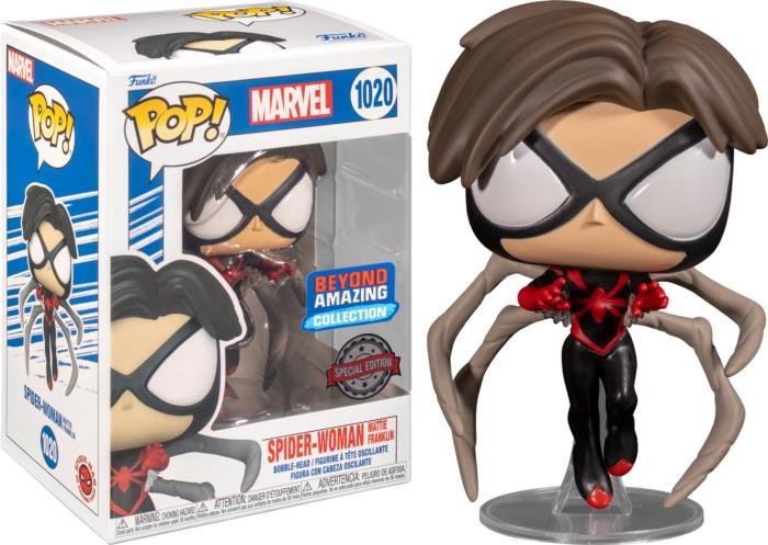 figurka funko pop! pop! marvel spiderwoman mattie 6 yots rs spiderman