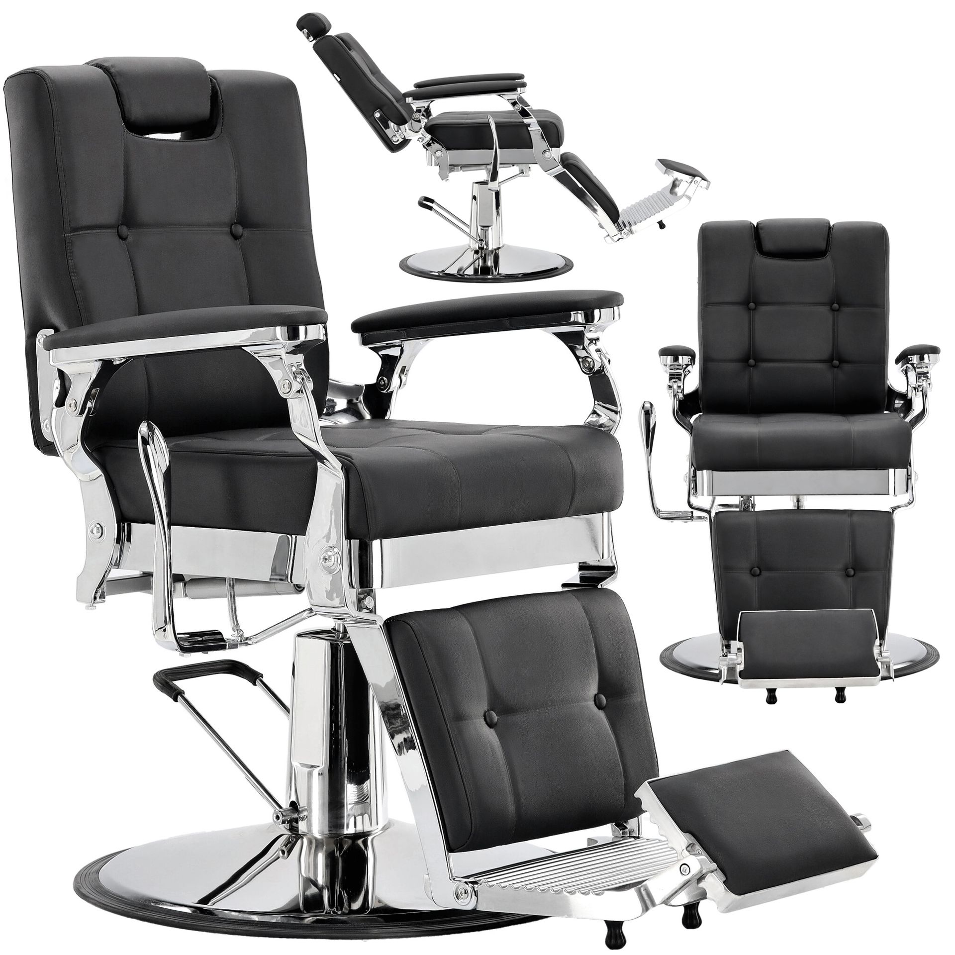 Fotel fryzjerski barberski hydrauliczny do salonu fryzjerskiego barber shop Grayson Barberking