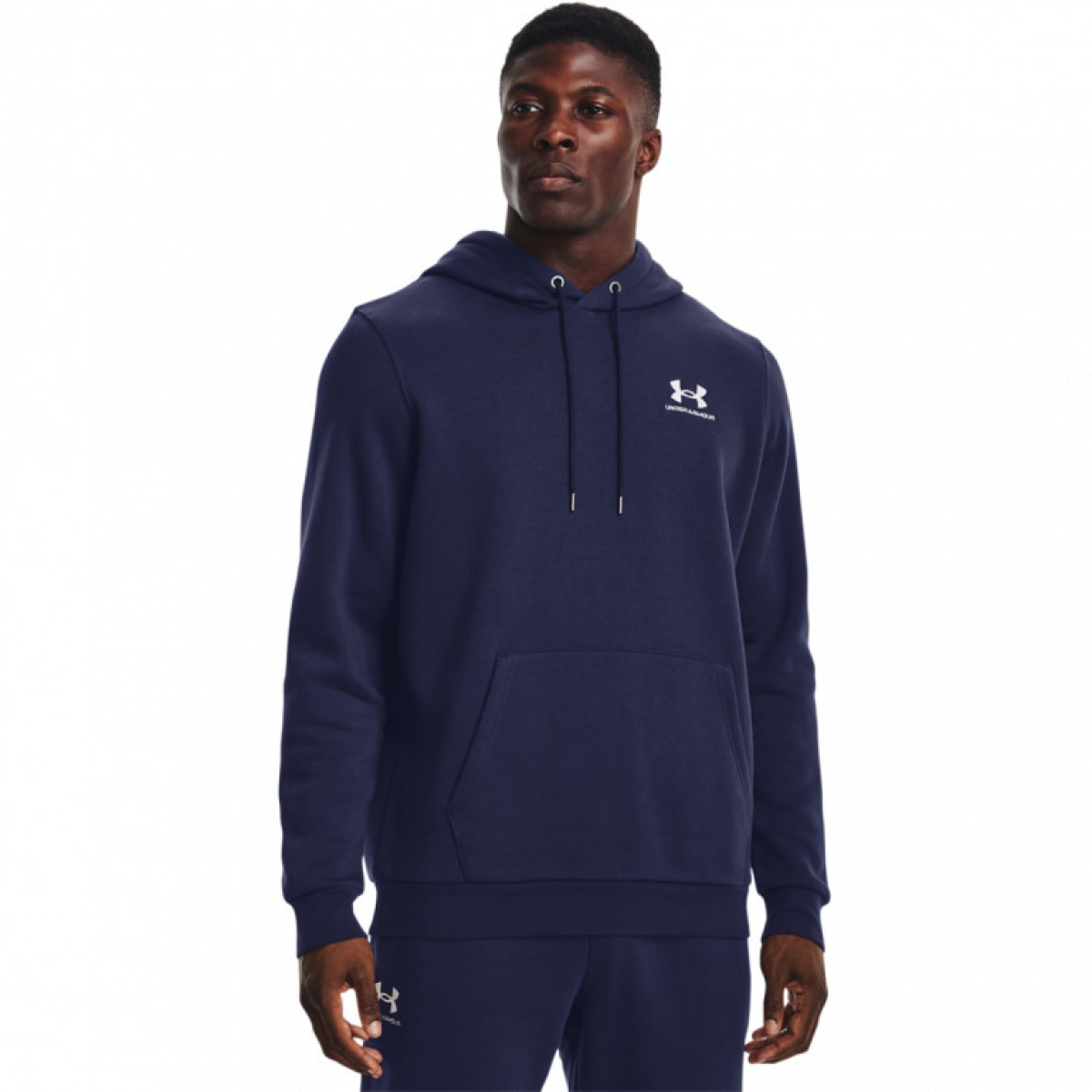 Męska bluza dresowa nierozpinana z kapturem Under Armour UA Essential Fleece Crew - UNDER ARMOUR