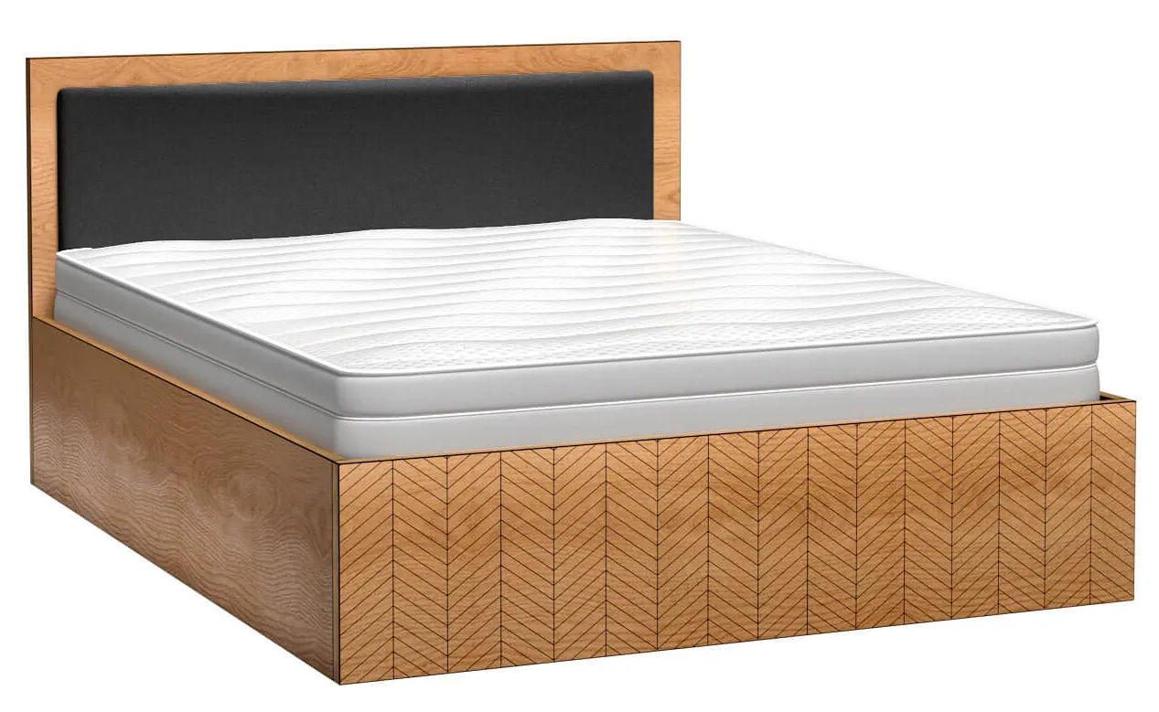 Podwójne łóżko z zagłówkiem Z6-F22