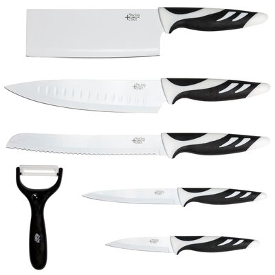 CECOTEC Zestaw noży Cecotec 6 Set White (1023) Swiss Chef Knives 6 szt. Biały