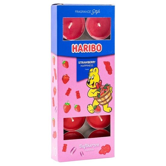 Haribo tealighty zapachowe 10 szt - Strawberry Happiness