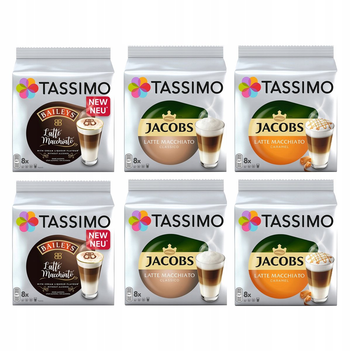 Kapsułki Tassimo Jacobs Latte Macchiato Baileys Caramel 5+1