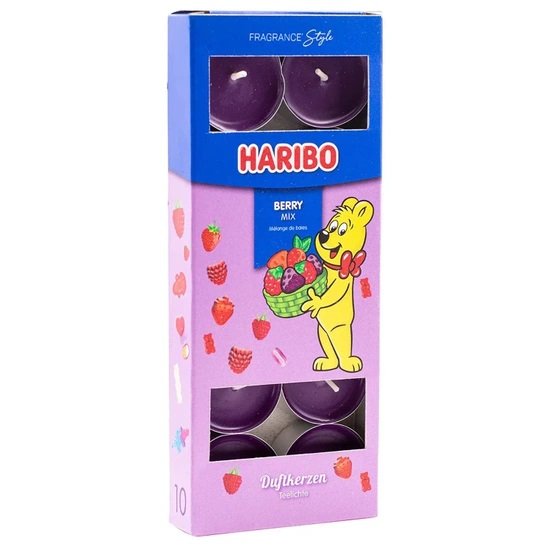 Haribo tealighty zapachowe 10 szt - Berry Mix
