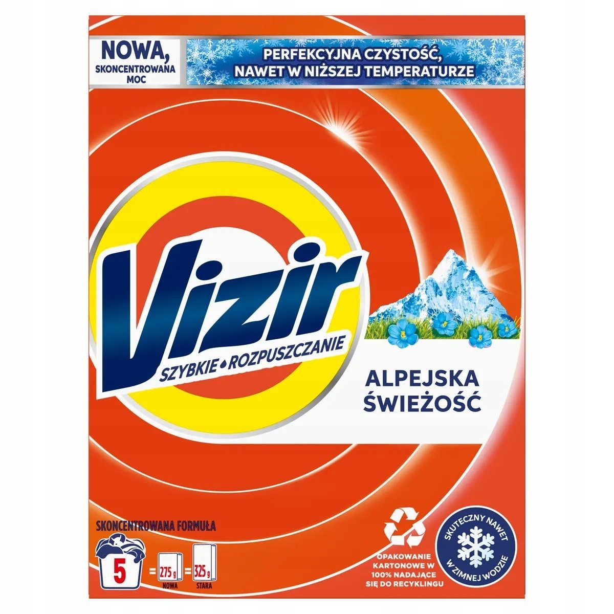 Vizir Proszek do prania Alpine Fresh 5 prań