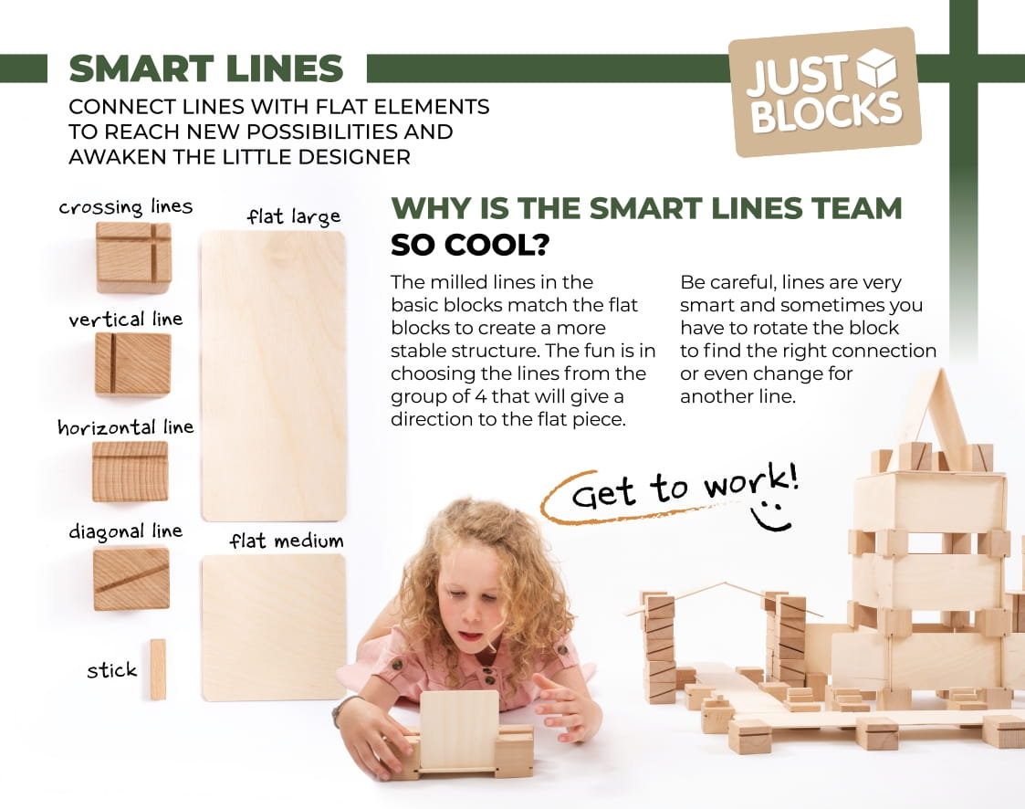 Just Blocks Smart Lines Mały Zestaw