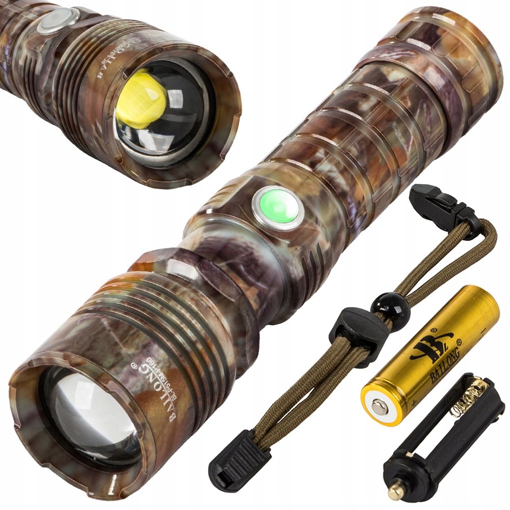 LATARKA TAKTYCZNA BAILONG ZOOM CREE LED XHP160 USB