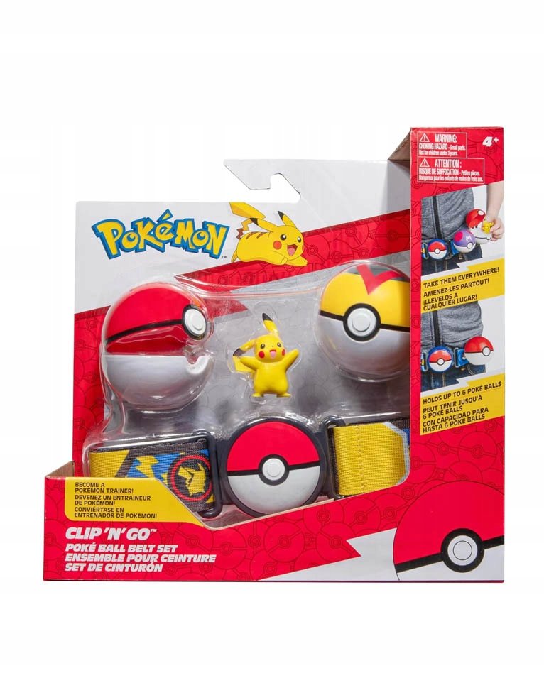 Pokemon Clip N Go Pokeball Pikachu Ver.4
