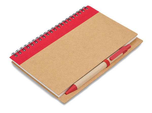 Notes Z Długopisem Dalvik, Czerwony