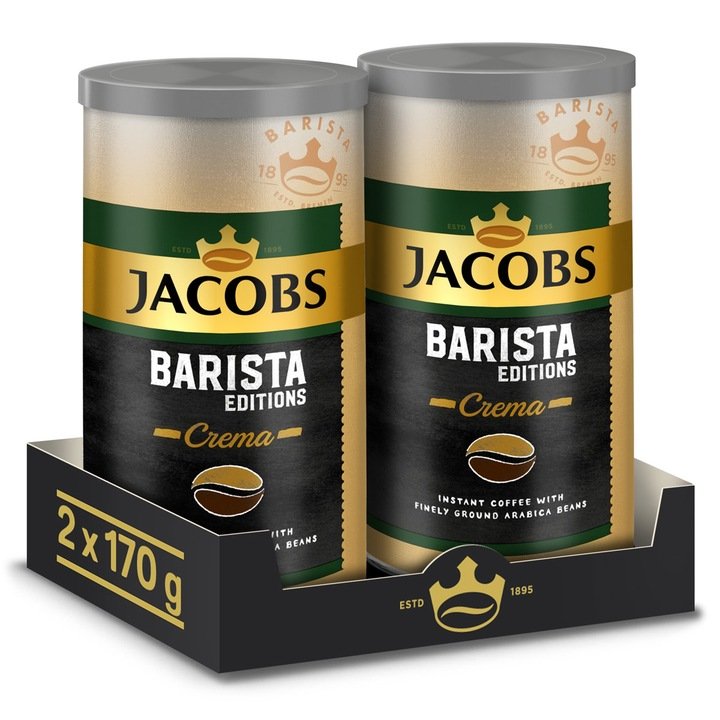 Kawa rozpuszczalna Jacobs Barista Crema zestaw 2x 170g