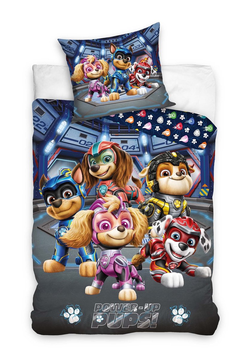 Carbotex, Komplet pościeli bawełnianiej 140X200 + 70X90, Psi Patrol, Paw Patrol