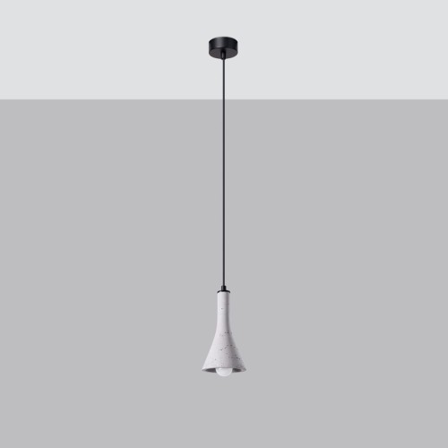 Rea lampa wisząca 1xE14 czarna/beton SL.1223