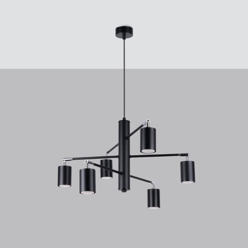 Lemmi lampa wisząca 6xGU10 czarna SL.1207