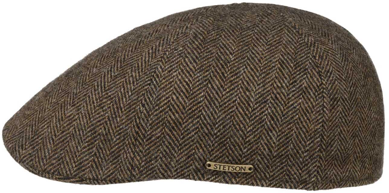 Czapka Texas Wool Jodełka by Stetson, brązowo-czarny, M (56-57 cm)