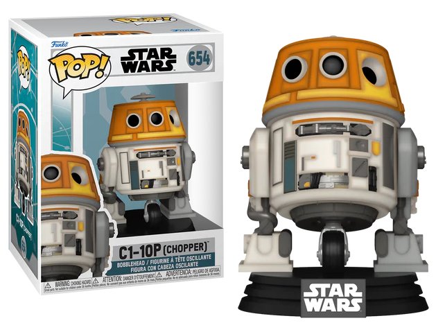 Funko POP! Star Wars, figurka kolekcjonerska, C1-10P (Chopper), 654