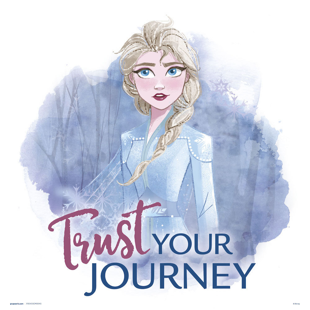 Drukuj 30X30 Cm Disney Frozen Zaufaj Swojej Podróży