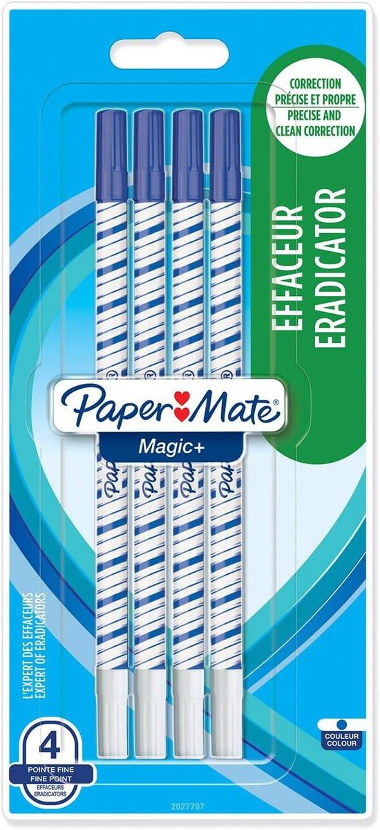 Wymazywacz Paper Mate Magic Na Blistrze 4Szt. - 2027797